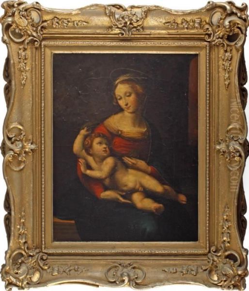 The Madonna And Child Oil Painting by Raphael (Raffaello Sanzio of Urbino)