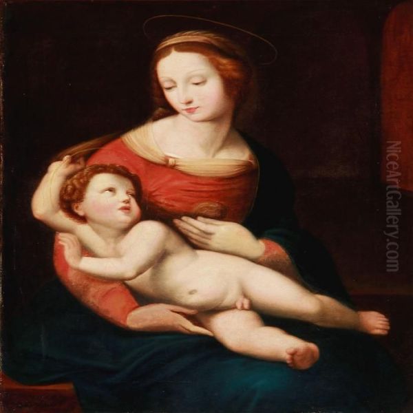 The Bridgewater Madonna Oil Painting by Raphael (Raffaello Sanzio of Urbino)