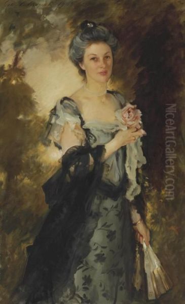 Mrs. William Crowninshield Endicott, Jr. Oil Painting by John Singer Sargent