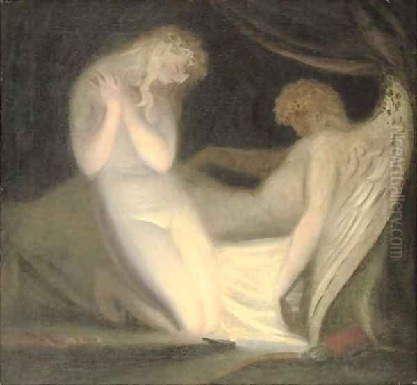 Cupid and Psyche Oil Painting by Richard Westall