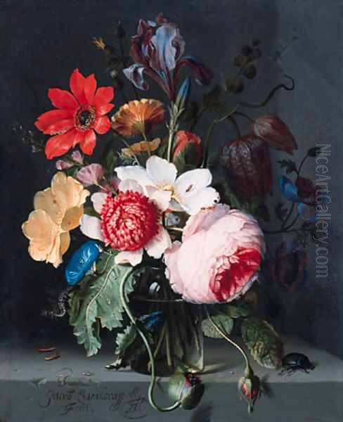 Flowers Oil Painting by Jacob Van Walscappelle