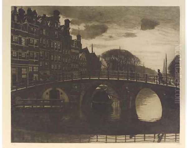 Brouwersgracht Oil Painting by Willem Witsen