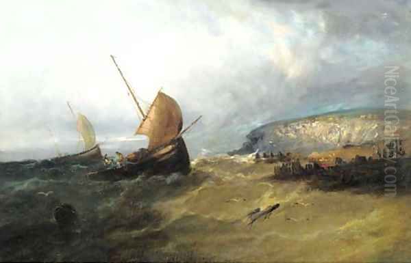 Off Dover Oil Painting by William Henry Williamson