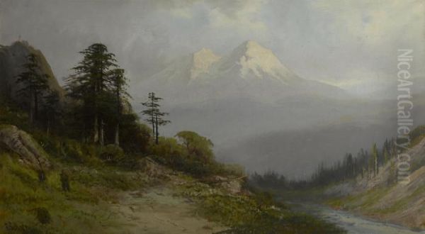 Mt. Shasta, California Oil Painting by Frederick Ferdinand Schafer