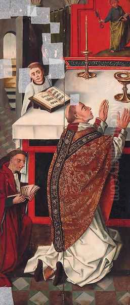 The Mass of Saint Gregory Oil Painting by Rogier van der Weyden