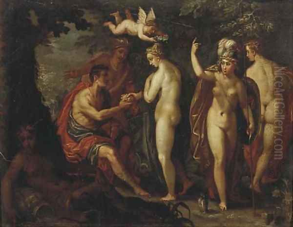 The Judgement of Paris Oil Painting by Joachim Wtewael (Uytewael)