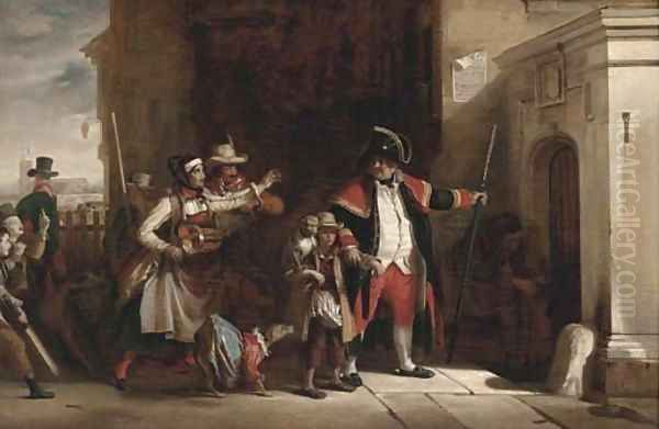 The parish beadle Oil Painting by Sir David Wilkie