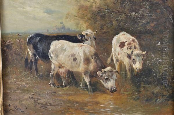 Vaches Oil Painting by Henry Schouten