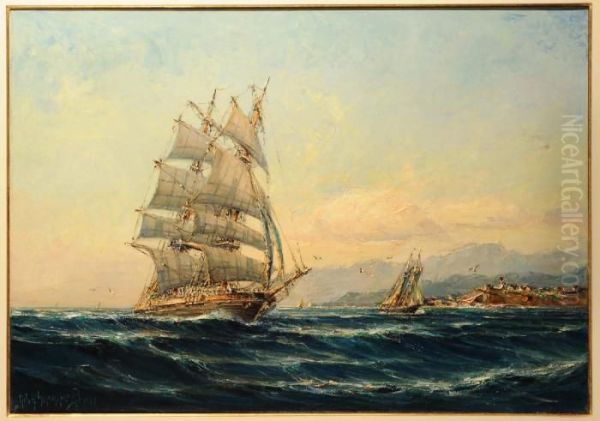 Veliero Oil Painting by Adolf Schuhknecht