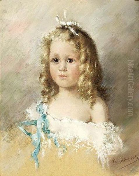 Bertha Van Tienhoven Oil Painting by Therese Schwartze