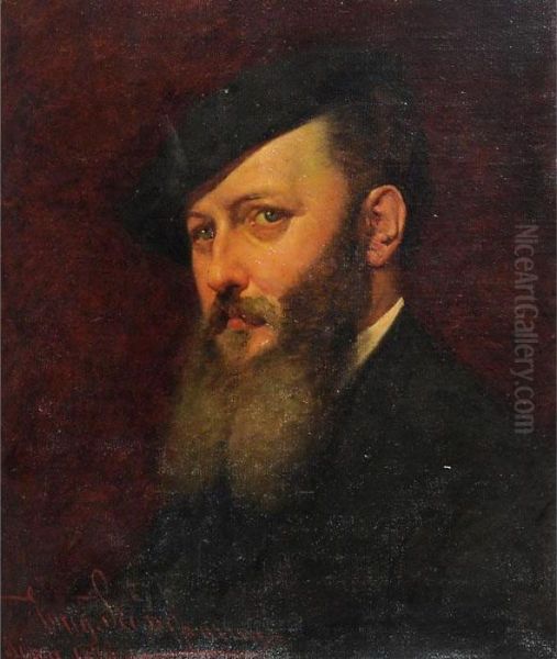 Ritratto Di Onorato Occioni Oil Painting by Eugenio Scomparini