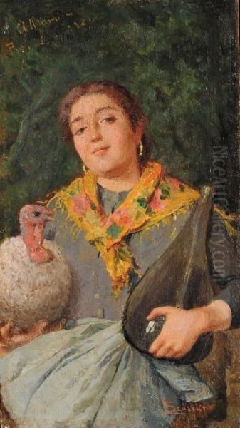 Figura Femminile Oil Painting by Luigi Scorrano