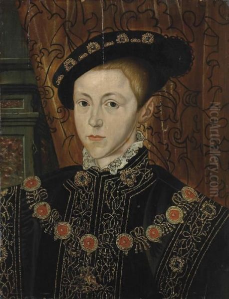 Portrait Of Edward Vi Oil Painting by William Scrots