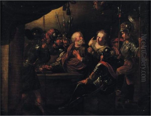 Le Reniement De Saint Pierre Oil Painting by Gerard Seghers