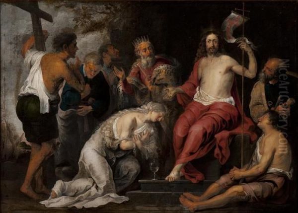 Christ And The Penitent Sinners Oil Painting by Gerard Seghers