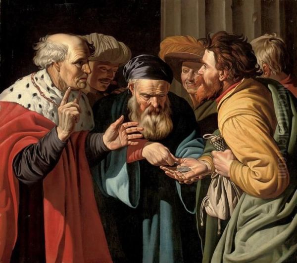 The Payment Of Judas Oil Painting by Gerard Seghers