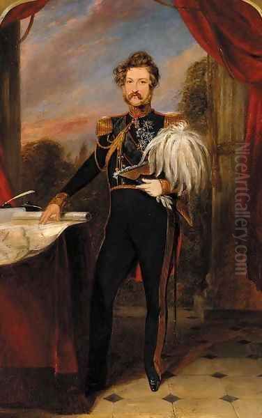 Portrait on a gentleman Oil Painting by Franz Xaver Winterhalter