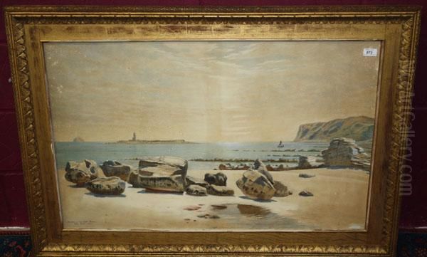 Boulders And Trap Dykes Oil Painting by Walter Severn