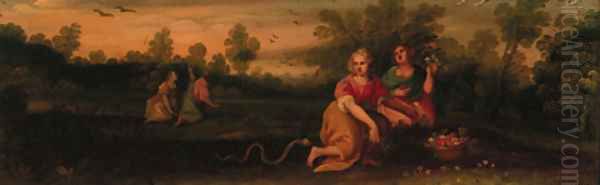 Cephalus and Procis Oil Painting by Frans Wouters