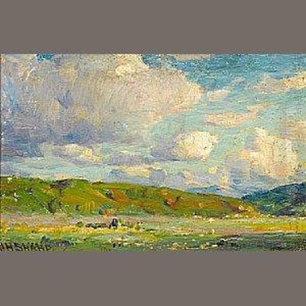 Verdant Landscape With Clouds by Joseph Henry Sharp