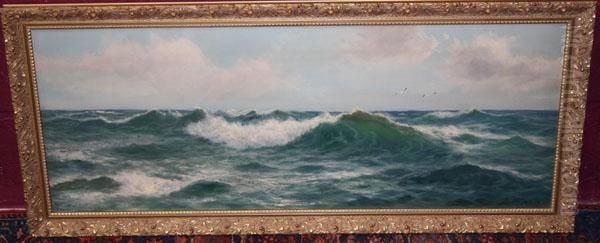 Waves Breaking Oil Painting by Daniel Sherrin