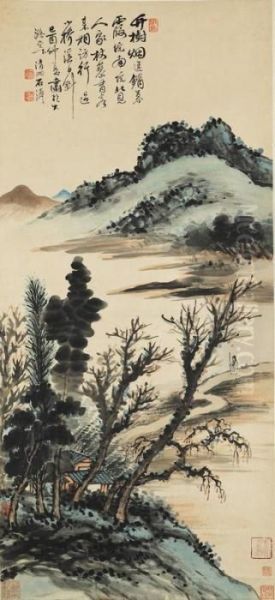 Landscape Oil Painting by Shitao