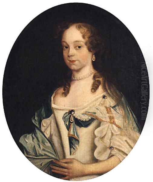 Portrait Of Mrs Boynton Wood by Of John Michael Wright