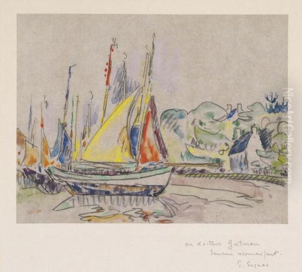 L'ile-aux-moines Oil Painting by Paul Signac