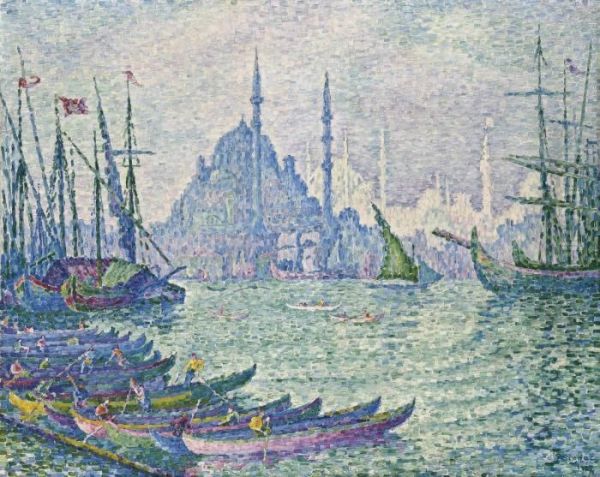 La Corne D'or, Les Minarets Oil Painting by Paul Signac