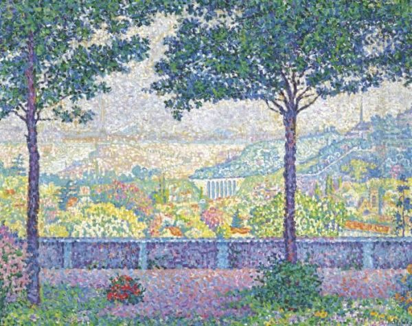 Terrasse De Meudon Oil Painting by Paul Signac