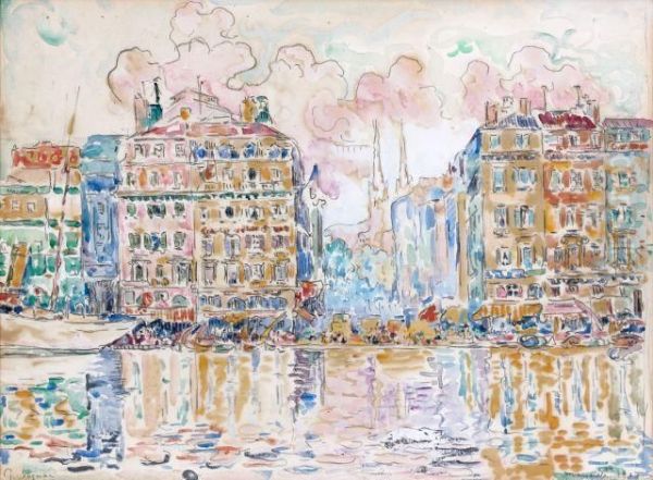 Marseille Oil Painting by Paul Signac