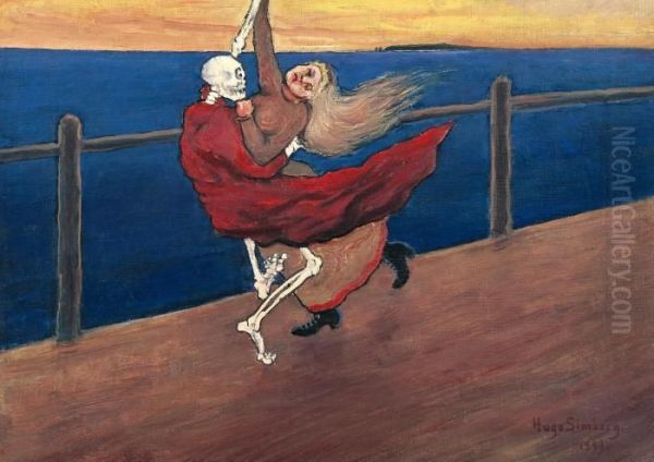 Dancing Death Oil Painting by Hugo Simberg