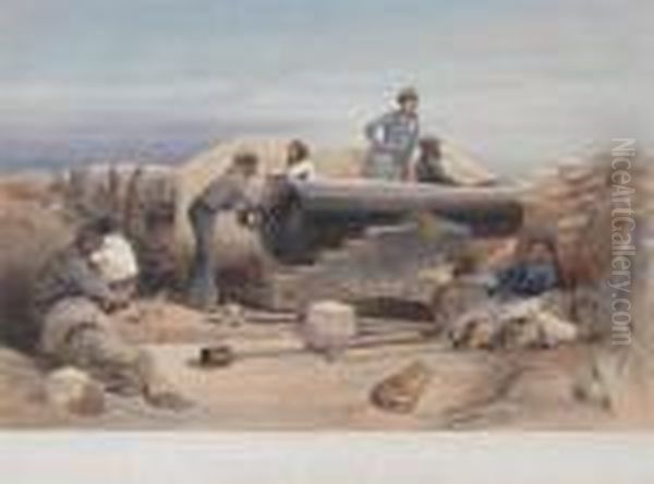 The Seat Of The War In The East Oil Painting by William Simpson