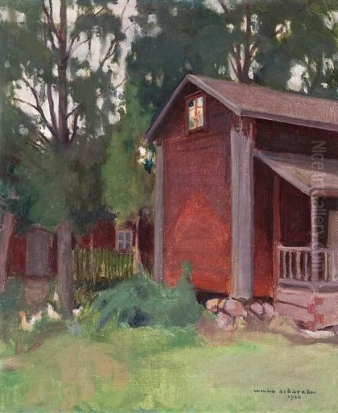 The Old Shed Oil Painting by Wilho Sjostrom