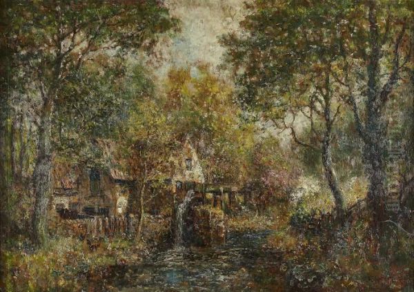 The Watermill Oil Painting by John Falconar Slater