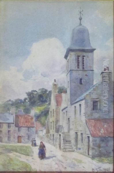 Culross Oil Painting by David Small