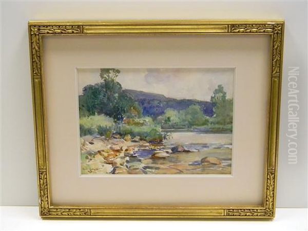 The Bend Pool Oil Painting by Walter Granville-Smith