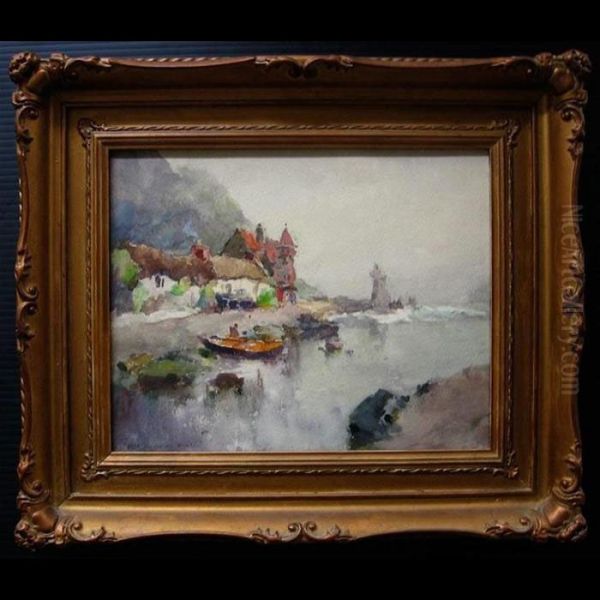 Lynmouth Oil Painting by William St. Thomas Smith