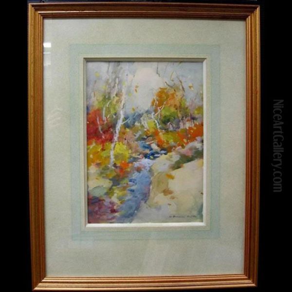 Autumn Creek Study Oil Painting by William St. Thomas Smith