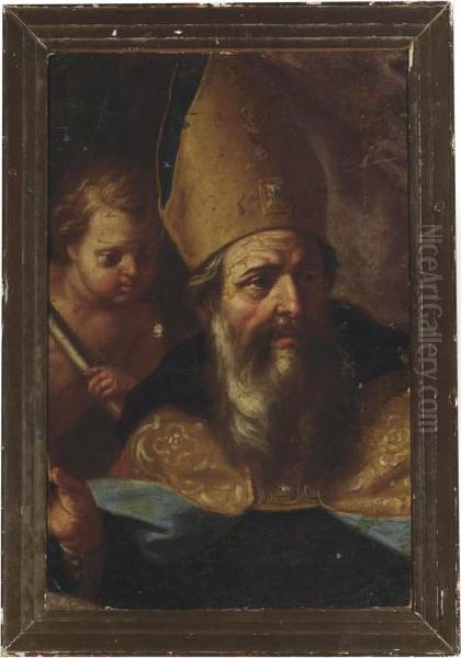 Saint Gimignano Oil Painting by Francesco Solimena