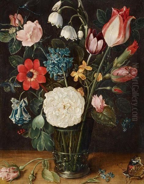 Floral Still Life Oil Painting by Isaak Soreau