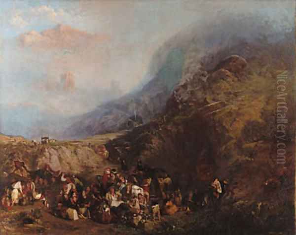 The Mock Funeral Oil Painting by William Willes