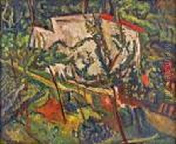 Maison De Clamart Oil Painting by Chaim Soutine