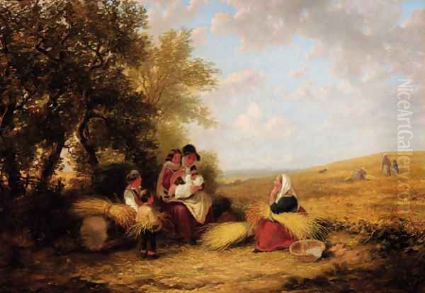 The Gleaners Oil Painting by William Frederick Witherington