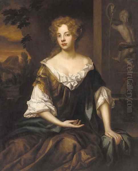 Portrait of a lady 4 Oil Painting by William Wissing or Wissmig