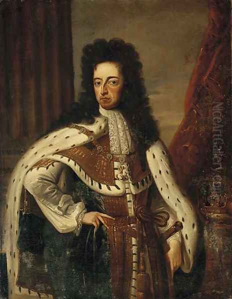 Portrait of King Charles II (1630-1685) Oil Painting by William Wissing or Wissmig