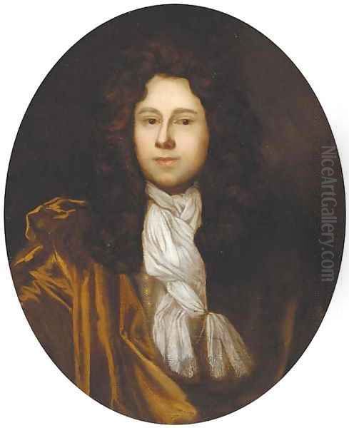 Portrait of Richard Edwards Oil Painting by William Wissing or Wissmig