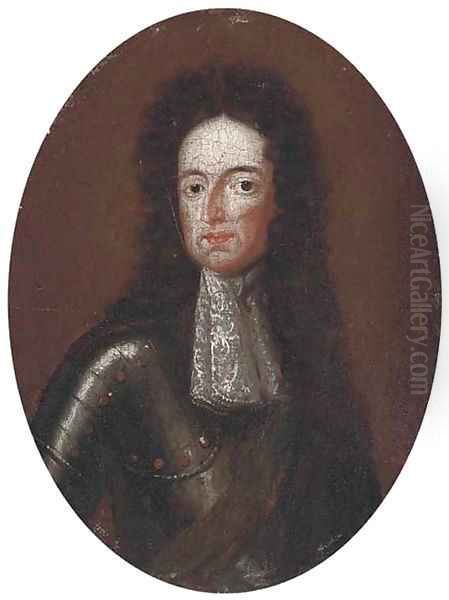 Portrait of William III Oil Painting by William Wissing or Wissmig