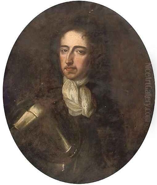 Portrait of William III (1650-1702) Oil Painting by William Wissing or Wissmig