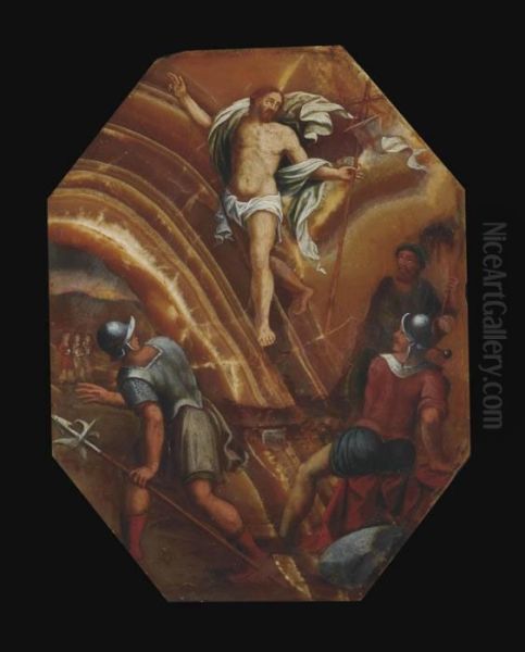 The Resurrection Of Christ Oil Painting by Bartholomaeus Spranger